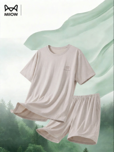 MiiOW | Antibacterial Comfortable Mens Cotton Sleepwear Set