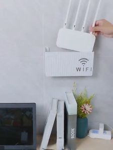 Router Storage Box Wireless Wifi Wall Hanging ABS Plastic Organizer Box Cable Power Bracket Router Organizer Box Home Storage