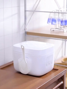 Suction Cup Rice Spoon Holder/Electric Rice Cooker Spoon Holder/Removable Rice Spoon Holder for Kitchen/Space Saving