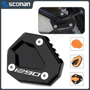 Chân Đế Nhôm Bên Chân Đế Mở Rộng Tấm Mở Rộng Miếng Lót Cho KTM 1290 Super Duke GT 2018-2021 Phụ Kiện Xe Máy Đen/Cam