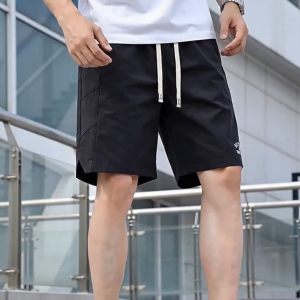 Shorts For Men Plain Knee Length Cotton Walking Summer Beach Fashion Short 668