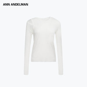 ANN ANDELMAN | Stylish White Two-Piece Thin Long Sleeve T-Shirt