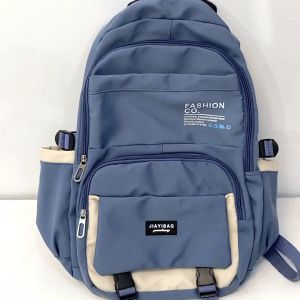 กระเป๋าเป้นักเรียนหญิงแมทช์ง่าย ins กระเป๋าเป้สะพายหลังความจุขนาดใหญ่นักเรียนมัธยมต้นนักเรียนมัธยมปลายสไตล์เกาหลี
