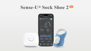 Sense-U Smart Sock Shoe 2 (Long Range) Baby Monitor - Track Heart Rate Blood OxygenSleep Patterns from Anywhere