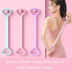 Stretch Strap Yoga Tensioner Sports Workout Elastic Band Yoga Tool Fitness Rubber Pull Rope Yoga Training Exercise Gym Equipment