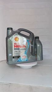 SHELL HX8 5W-30 น้ำมันเครื่องดีเซล สำหรับจุดท่าร้าย รองเท้า และผลิตภัณฑ์ที่ต้องการดูแลให้สุขภาพดี สำหรับวัยผ่าน กรองเครื่อง Speed Mate 1 ลูก ประหยัดที่ 6+1 ลิตร!