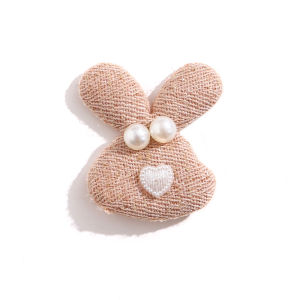 10Pcs Embroidery Fabric Rabbit Net Yarn Flower For DIY Craft Clothing Supplies Wedding Bride Decoration Gifts Decor Accessories