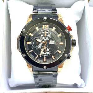 Jam Tangan Pria Viral Original Rantai Analog Tanggal Hari Aktif Tahan Air