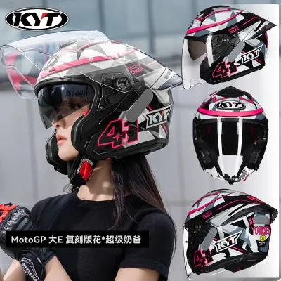 KYT | Summer Motorcycle Helmet with Large Spoiler