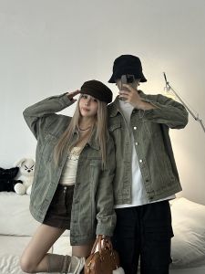 XILANDUO | Couples Retro Simple Style High-end Denim Jacket