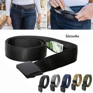Travel Cash Anti Theft เข็มขัดเอวกระเป๋าผู้หญิงแบบพกพาเงินเข็มขัดกระเป๋าสตางค์เอว Pack Men Secret ซ่อนเข็มขัด