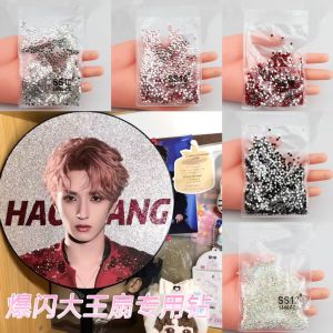 Super Shiny Full Drill King Fan Material Kit Support Fan Diamond Stickers Water Diamond Sewing DIY Accessories No Brand