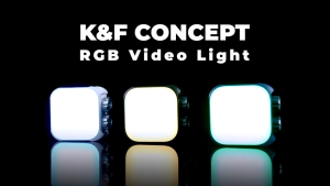 K&F LED Video Light Bi-color temperature portable vedio light (Black) ไฟวิดีโอ LED แบบพกพา