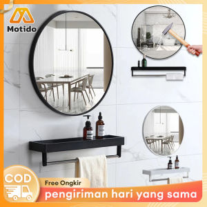 Cermin Gantung Dinding Cermin Bulat Aesthetic Kaca Cermin Bathroom Mirror / Cermin Bulat Dinding Kamar/Mirror HD Diameter 60cm