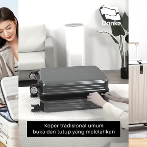 Danke Top Load Signature 26inch H9860-26 - Koper 26in Buka Atas Anti Gores Baret Pecah Tahan Banting Peyok Ringan 4 Roda Kuat Putar 360 derajat Bagasi Pesawat Tas Traveling Makeup