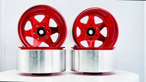 AZ | RCXAZ CNC Deep Dish Negative Offset Metal 1.9" Beadlock Wheel Rim Hub for 1/10 RC Crawler Car TRX4 Axial SCX10 90046