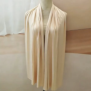 Tudung Plain Elastic Jersery Cotton Hijab Shawl Muslim Solid Color Head Scarf for Women