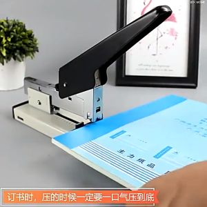 Office Heavy Duty Stapler for 120/240 Sheets Labor Saving Staplers With 3 Boxes Staples Office Staplers Brand Heavy Duty Stapler Thick Stapler Long arm Stapler Bookbinding Tools