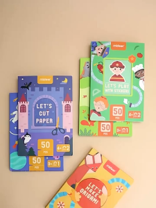 Sticker Dán Hình Cho Bé Mideer Let’s Play With Stickers 3 Cấp Độ Đồ Chơi DIY Sáng Tạo