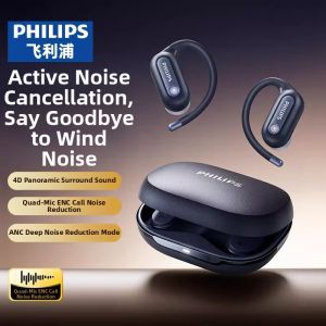 Philips | Wireless Bluetooth Earhook Headphones for Sports with Noise Cancellation Open Ear Design