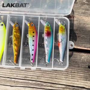 LAKBAT Floating Minnow Fishing Lure Set 9.2g 8.8cm Wobbler Carp Bass Rattle Swimbait 2/3/5pcs Jerkbait Crankbait Hard Pesca