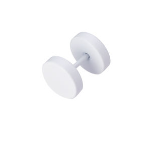 1/5ชิ้นต่างหูสแตนเลสต่างหูเม็ดกลมแบนราบและอุโมงค์สแตนเลสต่างหูกระดูกอ่อนที่ติ่งหน้ารูหูเกลียวหอยสังข์20กรัม