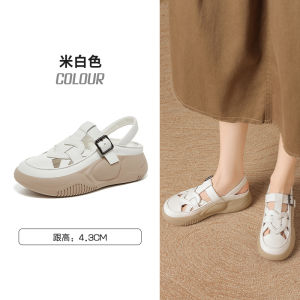 Fashionable Soft Bottom Birkenstock Slippers Womens Spring Popular Outdoor Wear Head Cover Casual Shoes Comfortable Slip-On