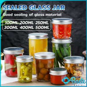 Baete Sealed Glass Jar Kitchen Storage With Lid Pickle Bottle Jam Bottles 100ml-500ml
