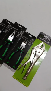 Tang Paket Tekiro 4 Set Tang Buaya Tekiro 10 Inch Tang Jepit Kuat + Tang Kombinasi 7 Inch Jepit Potong + Tang Potong Tekiro 6" Super Tajam + Tang Lancip 6" Tekiro