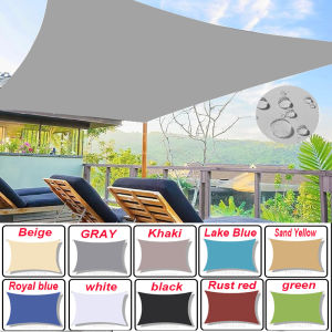 Outdoor Awnings Waterproof Sun Shade Sail Canvas Awning Rectangle Pool Sun-Shelter Sunshade Sail Garden Canopi For Terrace Car