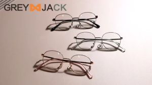 Grey Jack Kacamata Antiradiasi Blueray Photocromic 2in1 Bluecromic Model Bulat Bahan Metal Bisa Minus Fashion Pria Wanita 8008