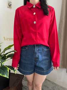 [VEMODE] #LB6 BLOUSE CASUAL KANTOR IMPORT GARNER