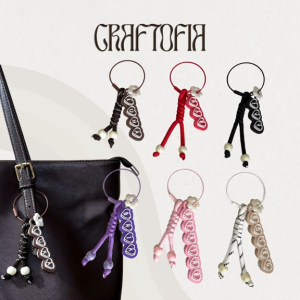 CRAFTOFIA Heart Personalized Name Keychain/ Name Charm/ Giveaways I Premium 3D Printed PLA