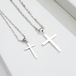 SHISHANGMEIDI | Simplicity Valentines Day Gift Couples Sterling Silver Necklace