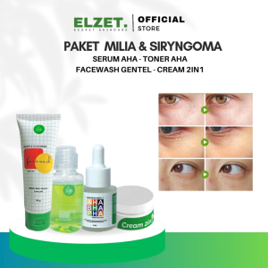 Elzet Skincare Paket Lengkap Khusus Milia Syringoma BPOM Ampuh Serum Cream Penghilang Milia Bawah Mata