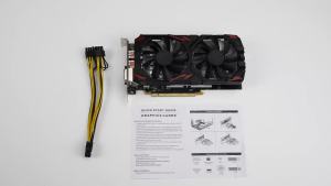RX580 Graphics Card 8GB GDDR5 256bit Support 8K 2 Cooling Fans 16 PCI Express 3.0 Gaming Graphics Card for Home Office