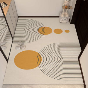 Dirt-Resistant Wash-Free Leather Door Mat Non-slip Trimable