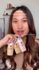 VIVA Liquid Foundation 30ml | Alas Bedak Natural Kuning Langsat Ringan & Meratakan Kulit