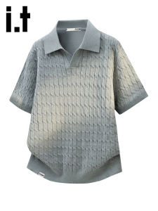 izzue | Retro Texture Youth Polo Shirt Short Sleeve