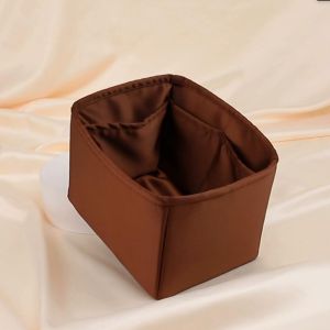 DGAZ Purse Organizer Fits for Picotin Silk Satin Insert Bag Portable Cosmetic Inside Bag Shaper