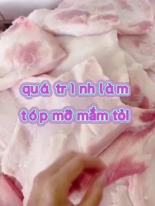 Hủ 250g Tốp mỡ liền da mắm hành sấy giòn rụm gia vị vừa ăn