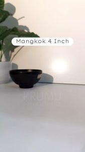 PRUMU Melamine Stone Mangkok 4 inch Mangkok Kecil - Mangkok Nasi - Mangkok Kuah Sop - Mangkok Cafe - Mangkok Restoran Golden Dragon W3504A