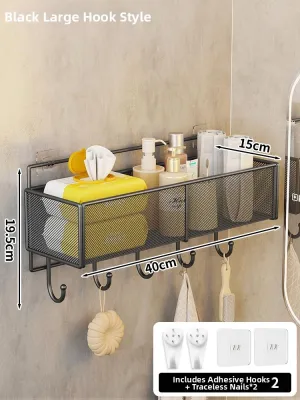 MENGBINFEN | Hanging Bathroom Storage Rack No Drilling