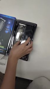 Pencukur rambut gunting rambut dijual usb dicas semula gunting elektrik pisau cukur asal rambut 0mm pencukur tanpa wayar lelaki dewasa kanak-kanak profesional salun rambut kedai gunting rambut aksesori dipimpin paparan digital (4 sikat percuma)