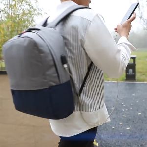 MIND&WELL-กระเป๋าสะพายหลัง กระเป๋าโน๊ตบุ๊ค กระเป๋าเป้ ผ้าอ็อกฟอร์ด กระเป๋าเดินทาง กระเป๋านักเรียน LX-1310