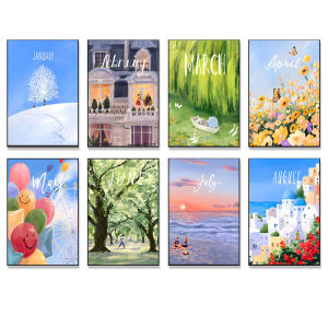 Modern Simplified Chinese Style Fruit And Vegetable Decorative Wall Art Self Adhesive Restaurant Background Poster Month Core