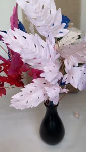 DAUN OAK TANGKAI PANJANG ARTIFICIAL DAUN PEACOCK LEAF FICUS HIAS DEKORASI PESTA RUMAH WEDDING PELAMINAN IMPORT