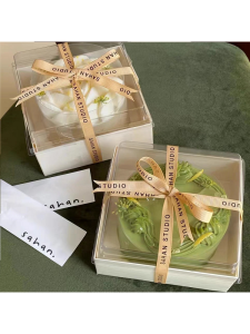 Wooden Transparent Cake Roll Packaging Box Bask Cheese Cake Box Milk Foam Cake Four Inch Wooden Box Pastry Packaging Box