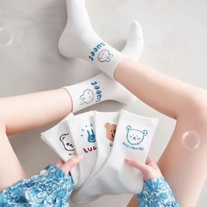 💋 Gấu giữa ống vớ cô gái dễ thương bông vớ mùa hè mỏng vớ ROYALLOVEA