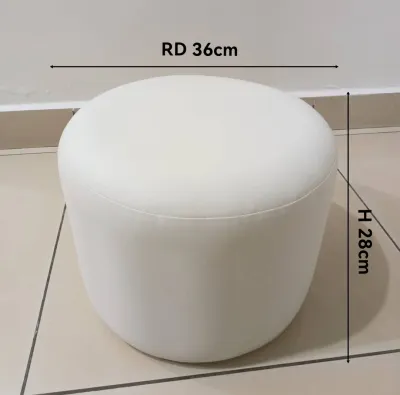 Stool PVC Leather Round Stool Sofa Footstool Bangku Bulat